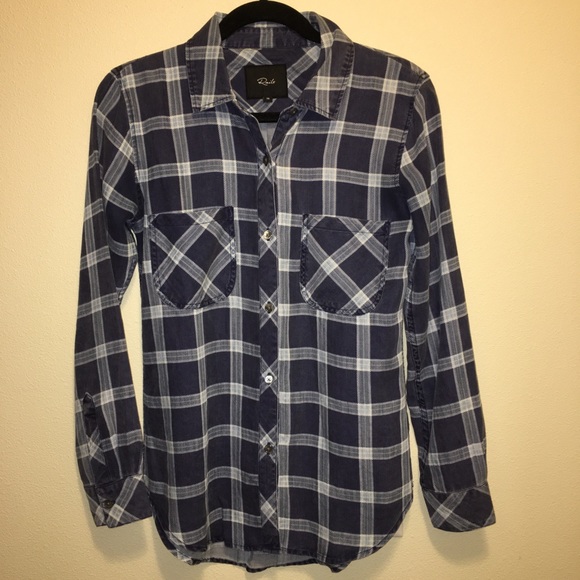 Rails Plaid Button Down Top Size XS - Picture 4 of 15